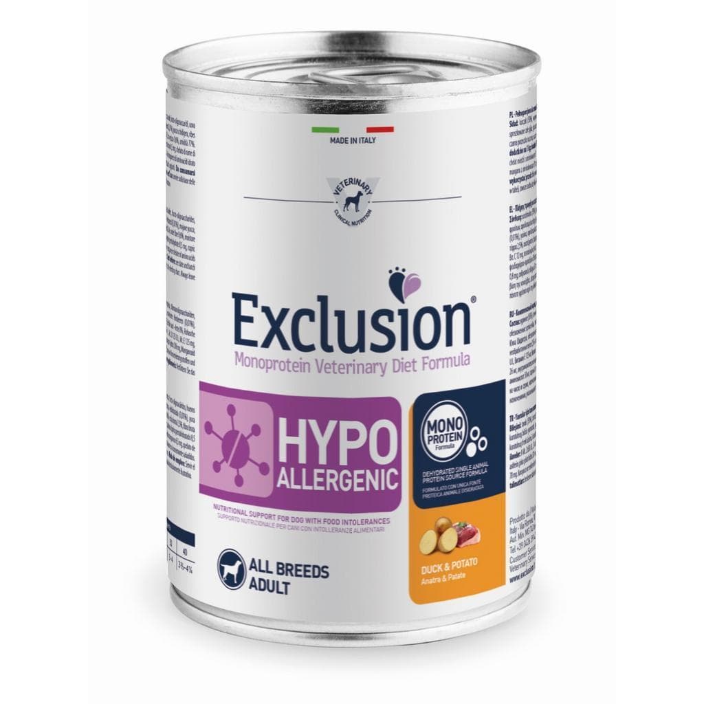 Exclusion Vet Dog Hypo Duck/Potato 400gr