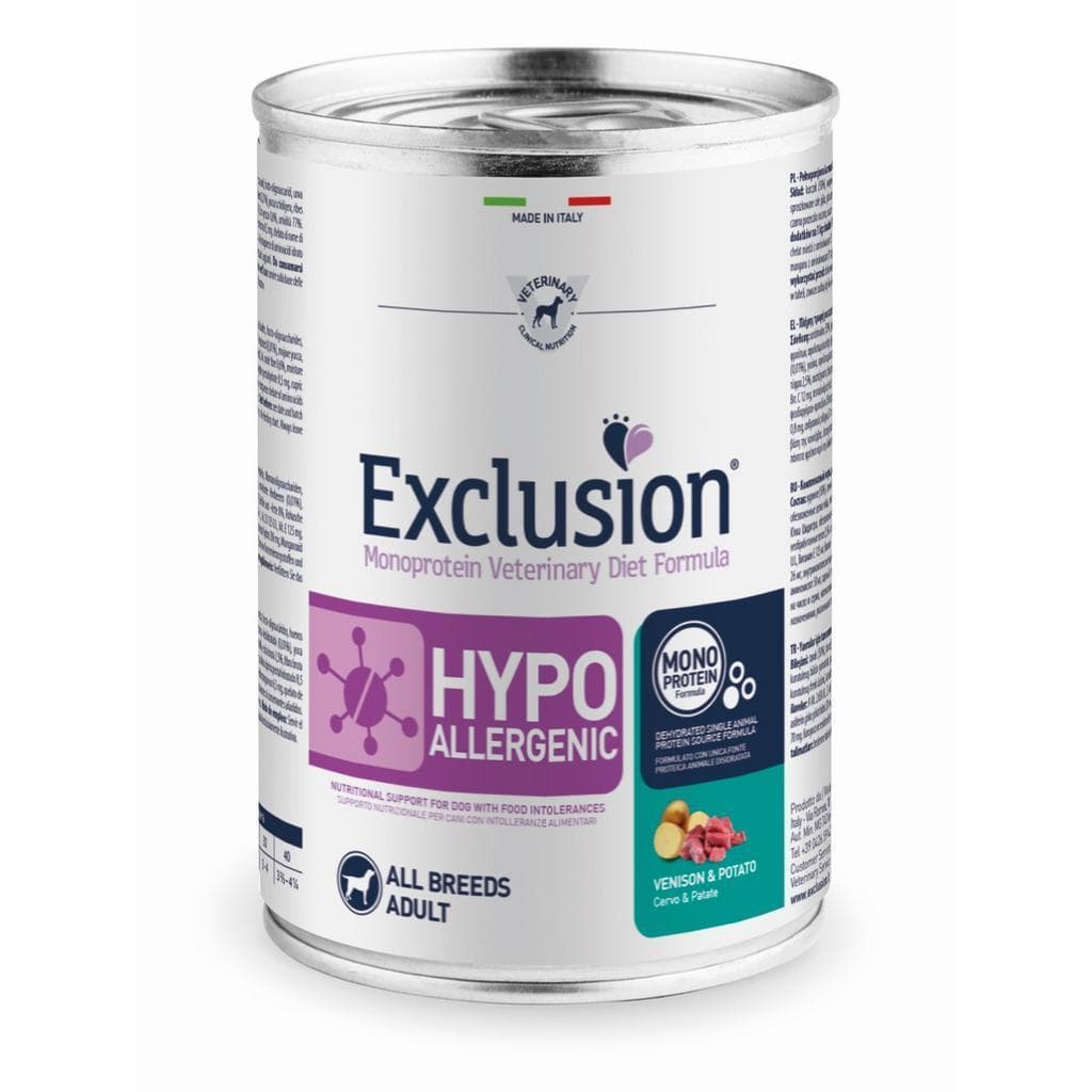Exclusion Vet Dog Hypo Venison/Potato 400gr