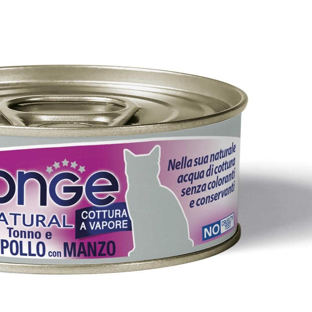 Monge Cat Natural Tonno/Petto Pollo/Manzo 80gr