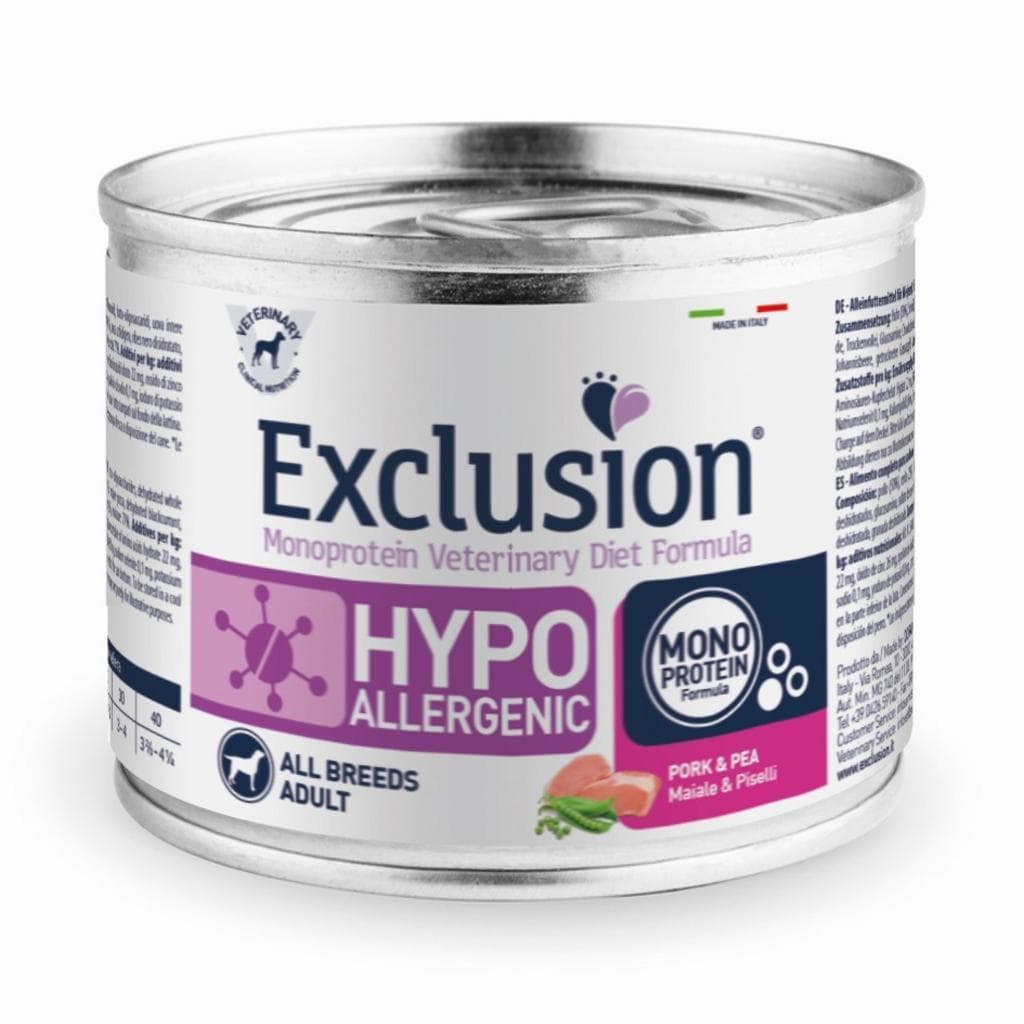 Exclusion Vet Dog Hypo Pork/Pea 200gr
