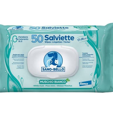 Elanco Salviette Muschio Bianco 50pz