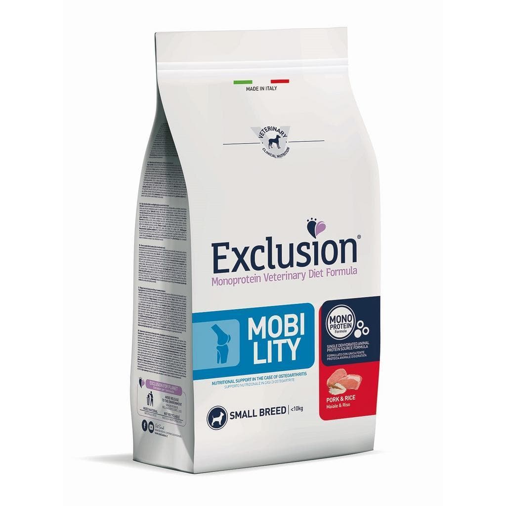 Exclusion Vet Dog Mobility Pork/Rice Small 2kg