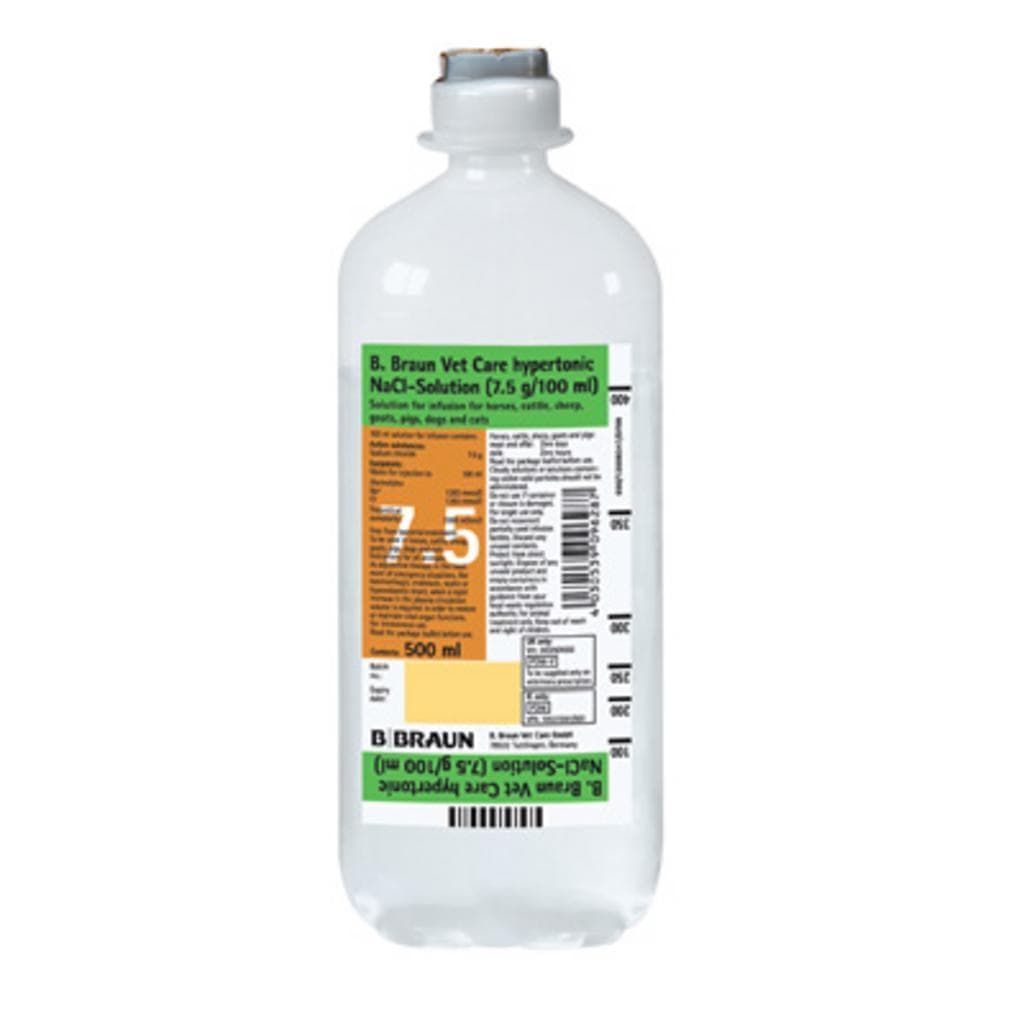 Bbraun Nacl 7,5g/100 Ml Ep 500ml Vet