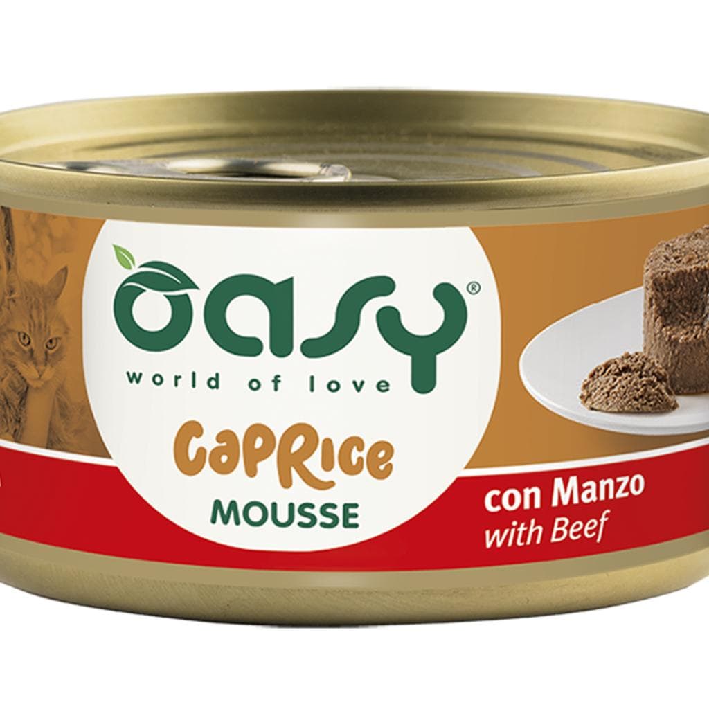 Oasy Cat Wet Mousse Manzo 85gr