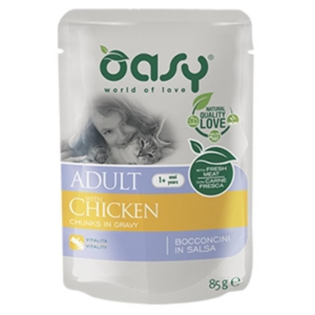 Oasy Cat Wet Bocconcini Adult Chicken Busta 85gr