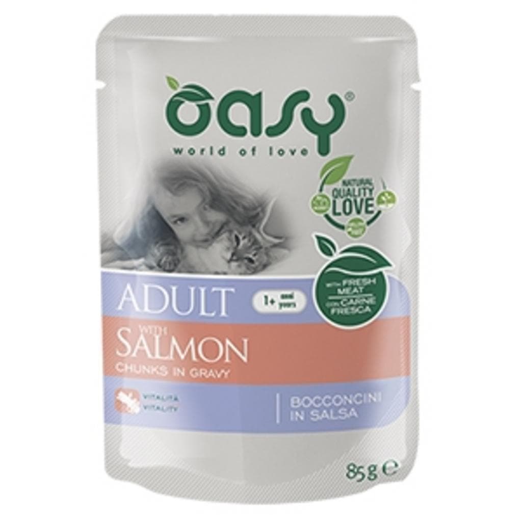Oasy Cat Wet Bocconcini Adult Salmon Busta 85gr