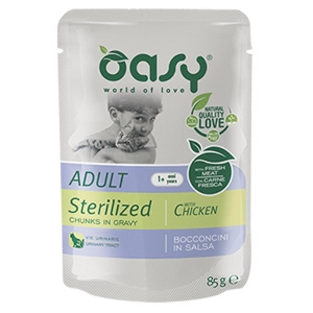 Oasy Cat Wet Bocconcini Adult Sterilized Chicken Busta 85gr