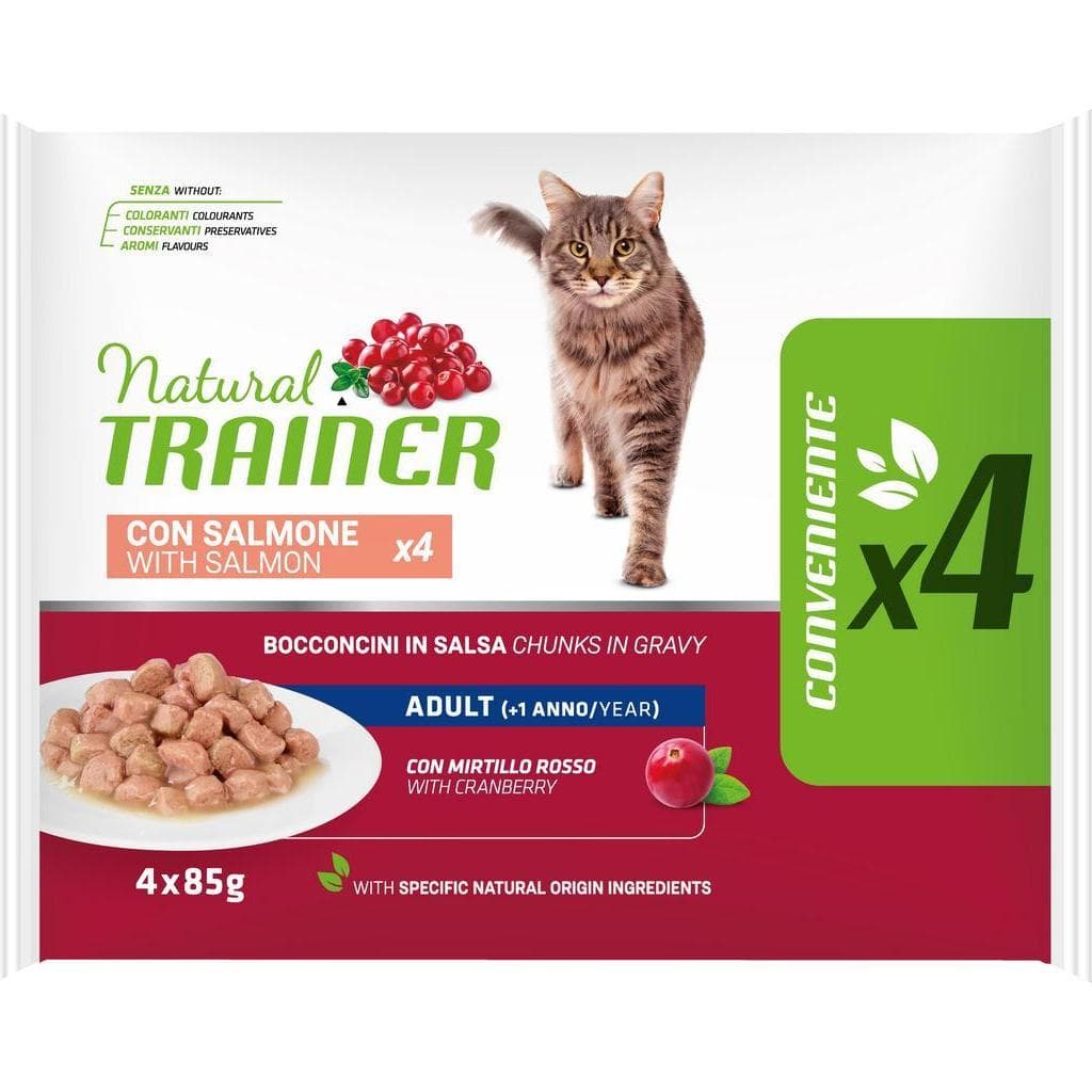 Natural Trainer Cat Adult Salmon 4x85gr