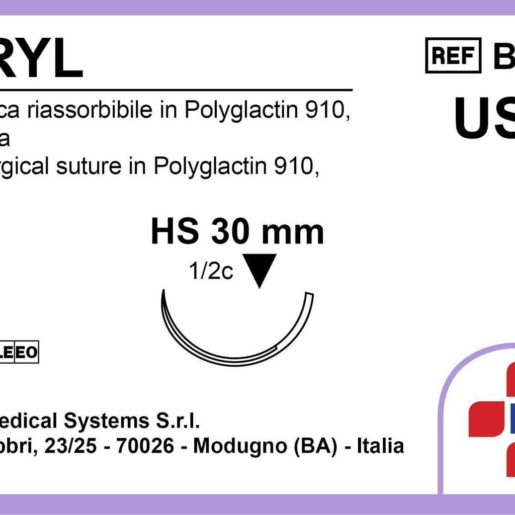 Bsm Biocryl Hs30 Usp 2-0 70 Cm Violet