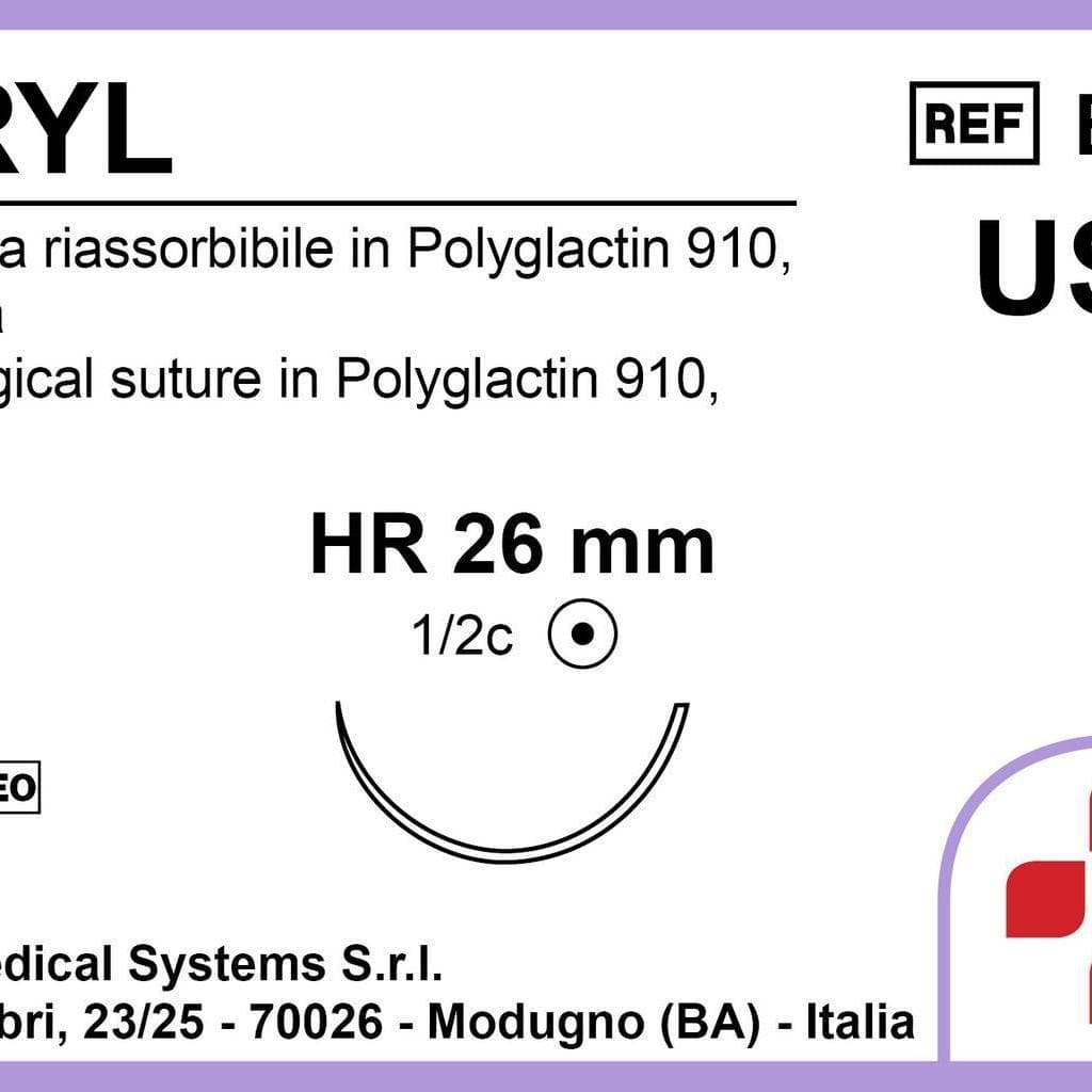 Bsm Biocryl Hr26 Usp 2-0 70 Cm Violet