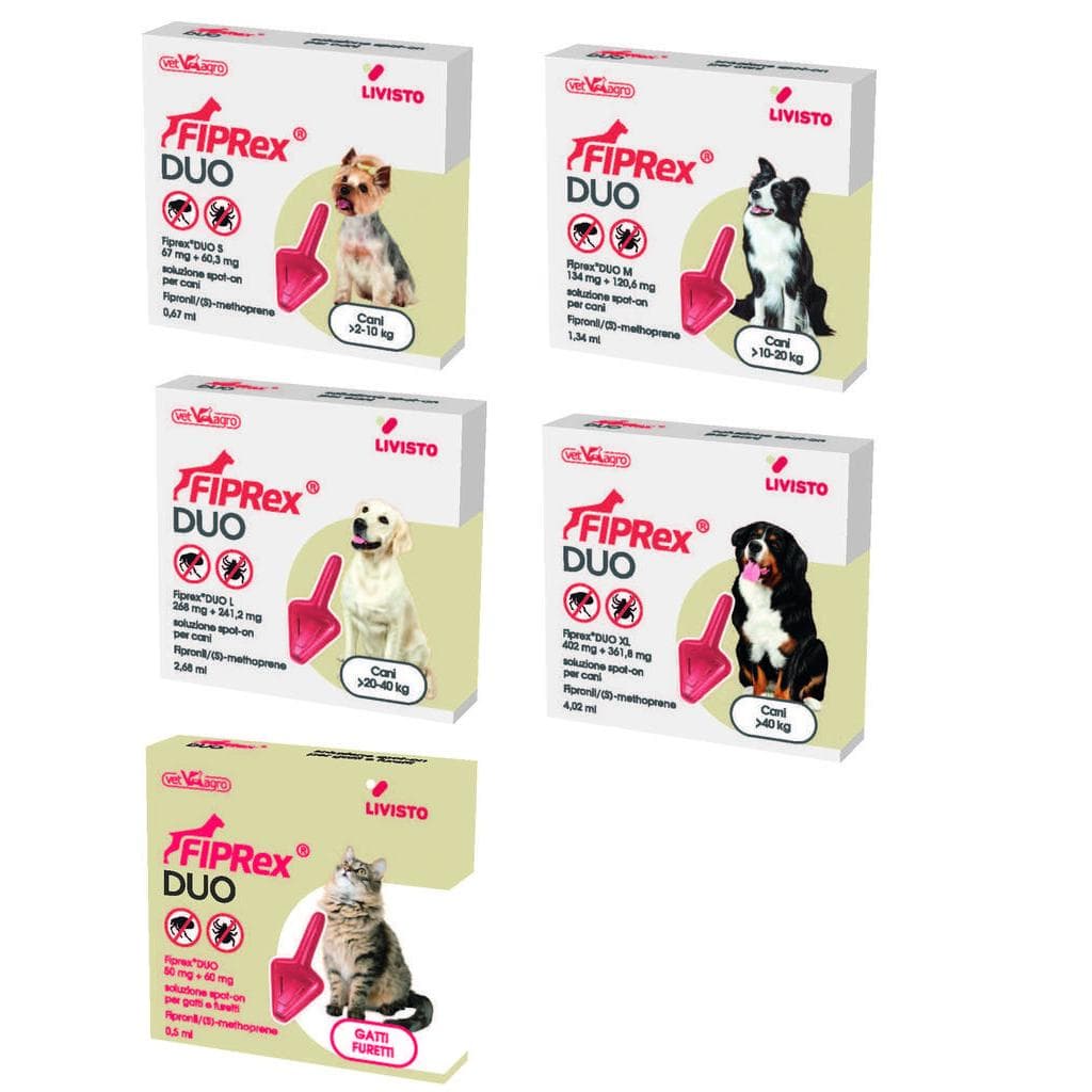 Fiprex Duo S*1pip 2-10kg Cani