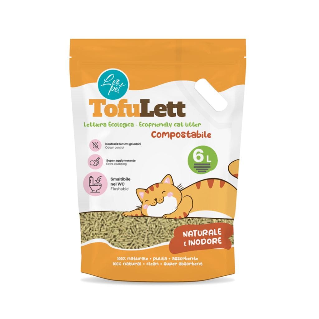 Leopet Tofulett Naturale 6lt
