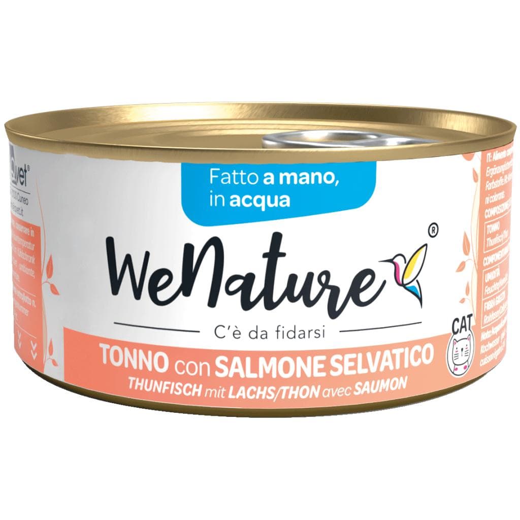 We Nature Cat Tonno/Salmone In Acqua 85gr