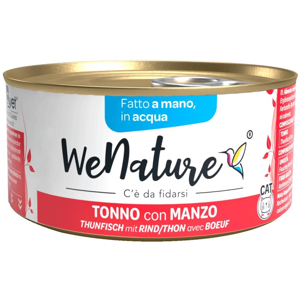 We Nature Cat Tonno/Manzo In Acqua 85gr