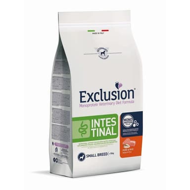 Exclusion Vet Dog Intestinal Pork/Rice Small 800gr.
