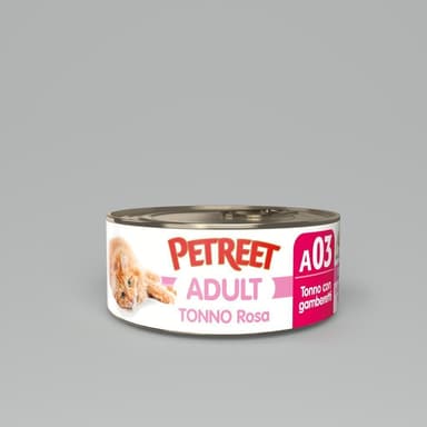 Petreet Nat Tonno Rosa/Gamberetti 70gr