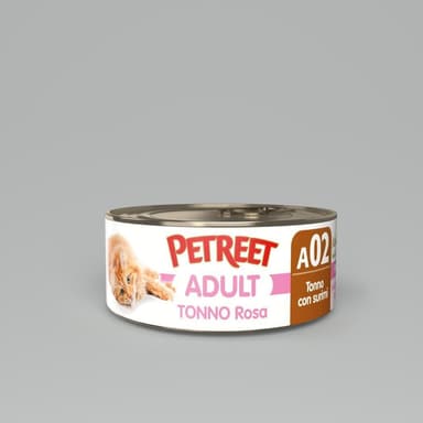 Petreet Nat Tonno Rosa/Surim 70gr