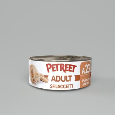 Petreet Nat Sfilaccetti Pollo/Salmone 70gr
