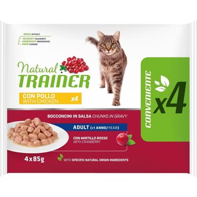 Natural Trainer Cat Adult Chicken 4x85gr