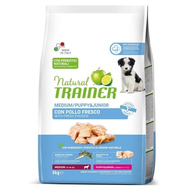 Natural Trainer Dog Puppy Medium Pollo 3kg