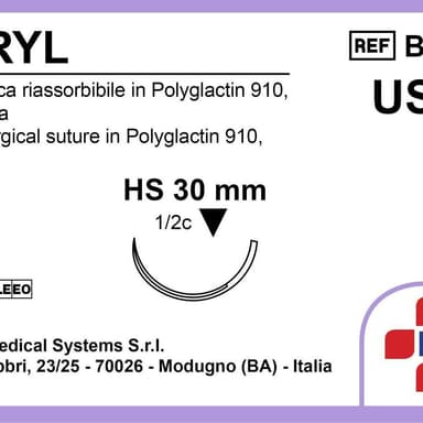 Bsm Biocryl Hs30 Usp 2-0 70 Cm Violet