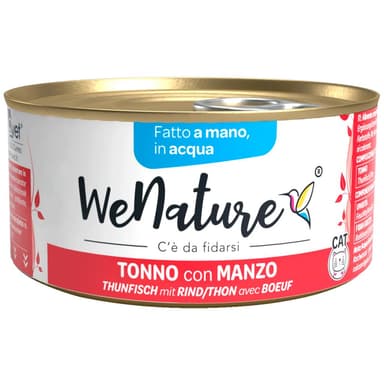 We Nature Cat Tonno/Manzo In Acqua 85gr