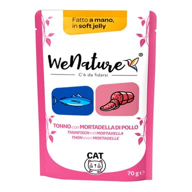 We Nature Cat Tonno/Prosciutto Di Pollo Soft Jelly 70gr